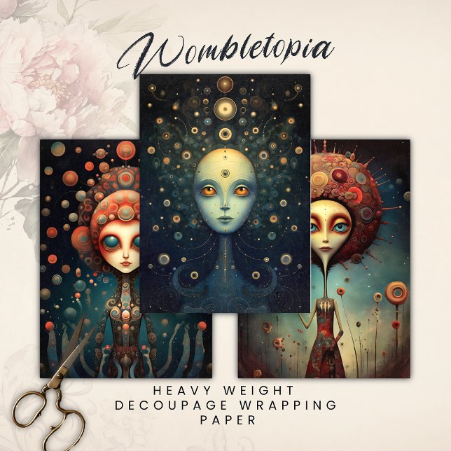 Feuille De Papier Cadeau Les Gardiens de la Cosmétique Découpage de l'Imagi (Créateur téléchargé)