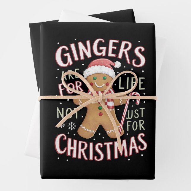 Feuille De Papier Cadeau Les Gingers Sont Pour La Vie Pas Seulement Pour No (En situation)