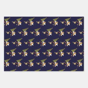 Feuille De Papier Cadeau Les Jours de Noël