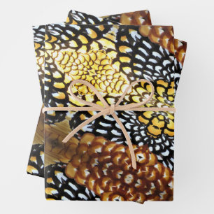 Feuille De Papier Cadeau Les plumes de faisan de Reeve - Envelopper les feu