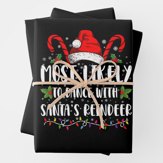 Feuille De Papier Cadeau Les plus susceptibles de danser avec la famille de (En situation)