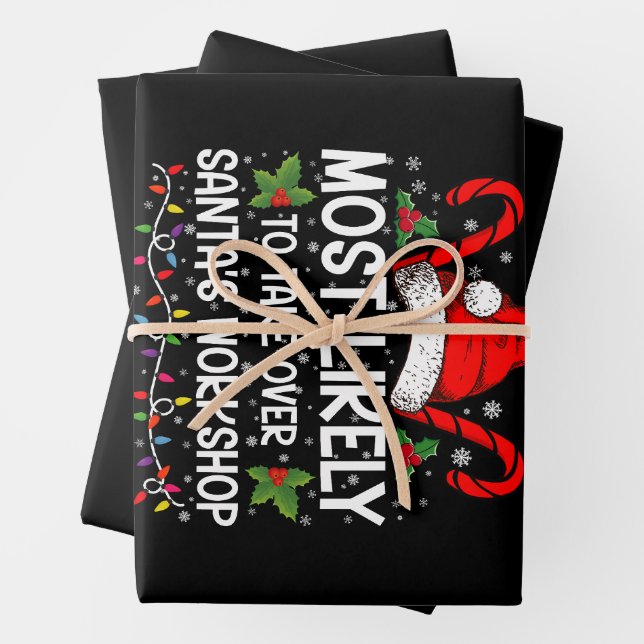 Feuille De Papier Cadeau Les Plus Susceptibles De Prendre Le Relais Père No (En situation)