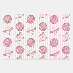 Feuille De Papier Cadeau Lets Go Girls Disco Cowgirl Bachelorette Party