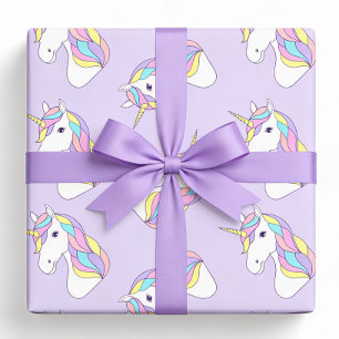 Feuille De Papier Cadeau Licorne