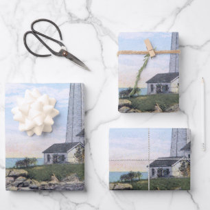 Feuille De Papier Cadeau Light House New London CT