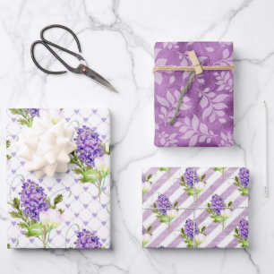 Feuille De Papier Cadeau Lilacs De Fleur Pour Le Printemps