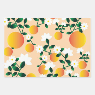 Feuille De Papier Cadeau Little Cutie Orange