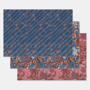 Feuille De Papier Cadeau Livre d'antiquités marbré