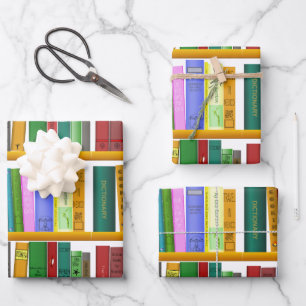 Feuille De Papier Cadeau Livres
