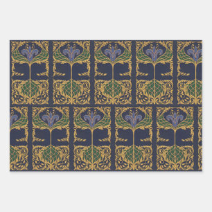 Feuille De Papier Cadeau Livres de poésie Vintages