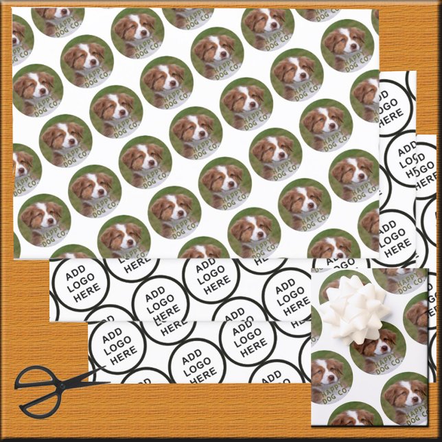 Feuille De Papier Cadeau Logo Art Slogan Création de photo personnalisée (Créateur téléchargé)