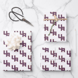 Feuille De Papier Cadeau Logo de l'Université d'Albany Initials