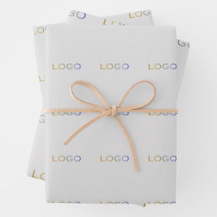 Feuille De Papier Cadeau Logo d'entreprise Élégante marque simple
