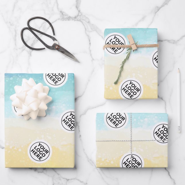 Feuille De Papier Cadeau Logo Ocean Beach (Recto)