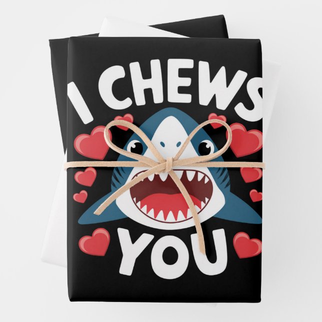 Feuille De Papier Cadeau Love Heart Leopard Cute Valentine's Day (En situation)