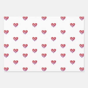 Feuille De Papier Cadeau Love You Lover's Heart® Wrapping Paper