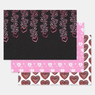 Feuille De Papier Cadeau Loving Hearts Collection