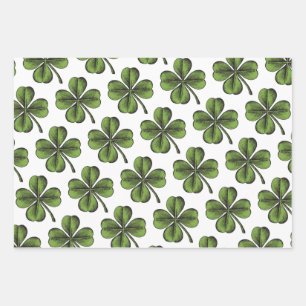 Feuille De Papier Cadeau Lucky shamrock