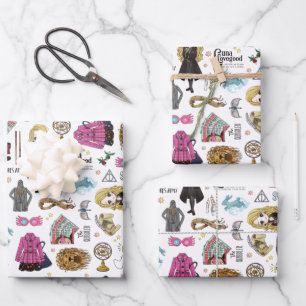 Feuille De Papier Cadeau Luna Lovegood aquarelle magique