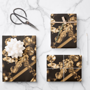 Feuille De Papier Cadeau Lustre en cristal Abstrait