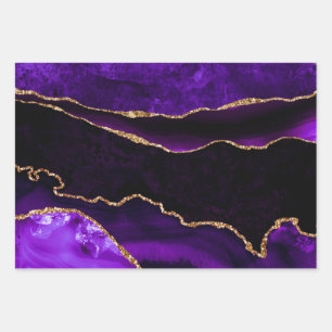 Feuille De Papier Cadeau Luxueux Anniversaire Joyeux Anniversaire Agate Pai
