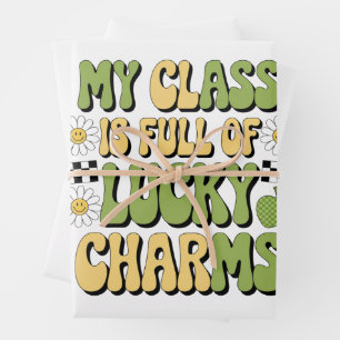 Feuille De Papier Cadeau Ma classe est pleine de chance professeur de la Sa