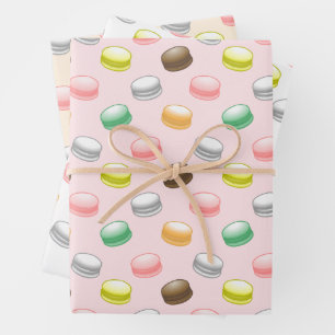 Feuille De Papier Cadeau Macarons Sweet 16 anniversaire