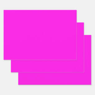 Feuille De Papier Cadeau  Magenta brillant (couleur solide) 