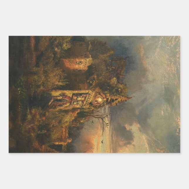 Feuille De Papier Cadeau Maison hantée (par Thomas Moran) (Devant)