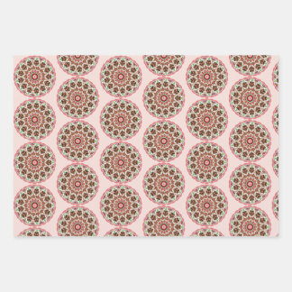 Feuille De Papier Cadeau Maisons en pain d'épice à la rosemaling de l'art p