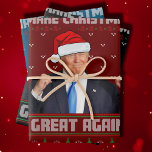 Feuille De Papier Cadeau Make Christmas Great Again Donald Trump Xmas Funny<br><div class="desc">Rendre Noël super Donald Trump Xmas Funny Wrapny Paper</div>