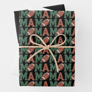 Feuille De Papier Cadeau Maman de 1 an Football 1er an Anniversaire