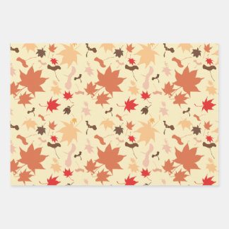 Feuille De Papier Cadeau Maple autumn leaves