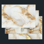 Feuille De Papier Cadeau Marbre Blanc Gris Aquarelle Anniversaire Lui Elle<br><div class="desc">Marbre gris et blanc doré,  aquarelle lavis anniversaire,  enterrement de vie de jeune fille ou mariage papier d'emballage feuilles. Celles-ci sont élégantes et conviennent aussi bien pour lui que pour elle.</div>