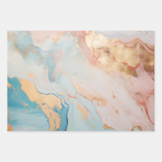 Feuille De Papier Cadeau Marbre Crépuscule