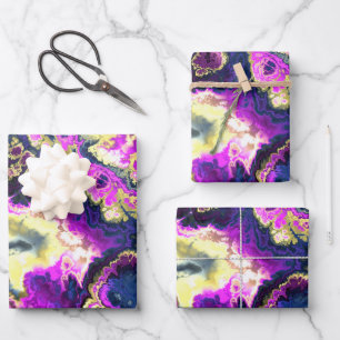 Feuille De Papier Cadeau Marbre fractal