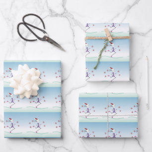 Feuille De Papier Cadeau Marchande de Noël ©