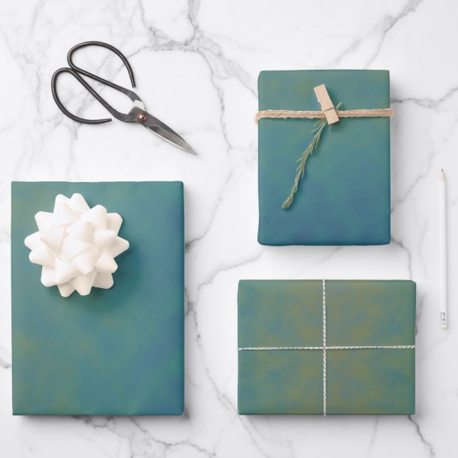 Feuille De Papier Cadeau Marées de Crépuscule (Recto)