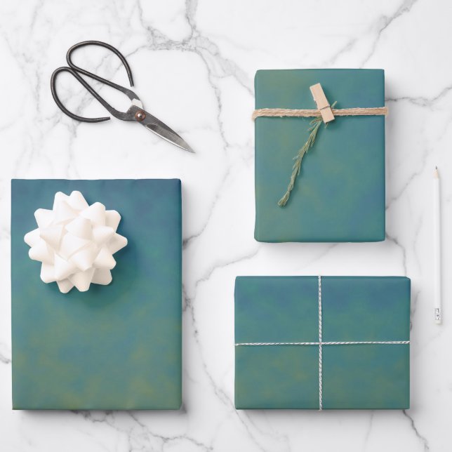 Feuille De Papier Cadeau Marées de Crépuscule (Recto)