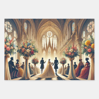 Feuille De Papier Cadeau Mariage