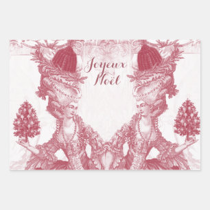 Feuille De Papier Cadeau Marie Antoinette Joyeux Noel
