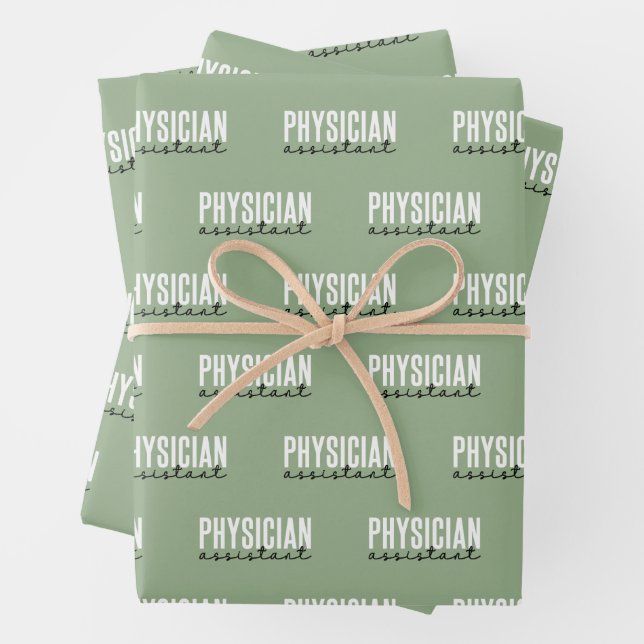 Feuille De Papier Cadeau Médecin adjoint PA Graduation (En situation)
