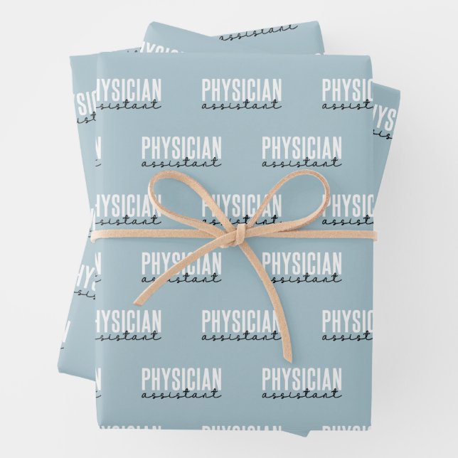 Feuille De Papier Cadeau Médecin adjoint PA Graduation (En situation)