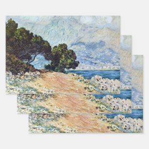 Feuille De Papier Cadeau Menton vu du Cap Martin par Claude Monet