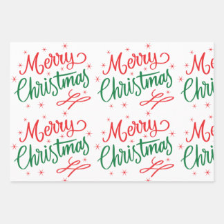 Feuille De Papier Cadeau Merry Christmas Wrapping Paper