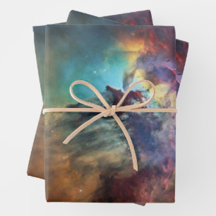 Feuille De Papier Cadeau Mers tempétueuses de la lagune Nebula à Sagittariu