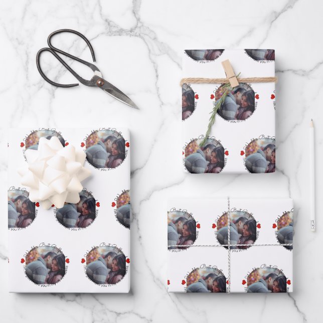 Feuille De Papier Cadeau Message photo amusant Valentine (Recto)