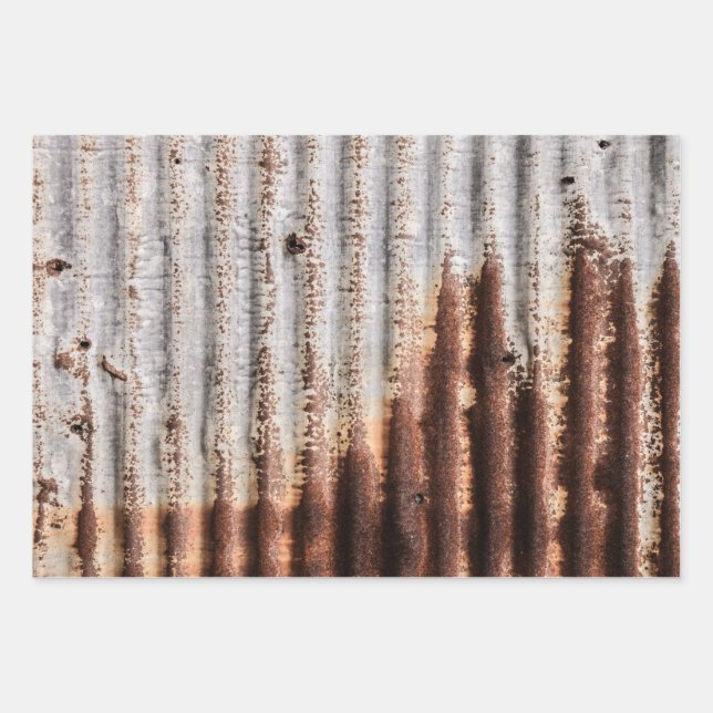 Feuille De Papier Cadeau Metal Vintage (Devant)