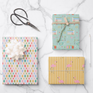 Feuille De Papier Cadeau Mi-Siècle moderne Palm Springs