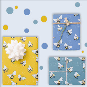 Feuille De Papier Cadeau Miel Bee